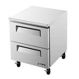 Turbo Air TUF-28SD-D2-N Super Deluxe 28" 2 Drawer Undercounter Freezer