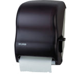 San Jamar T1100TBK Lever Roll Towel - w/Auto Transfer - Classic - Black Pearl - Champs Restaurant Supply | Wholesale Restaurant Equipment and Supplies