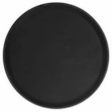 Thunder Group PLFT1400BK Black Fiberglass 14" Round Tray - Champs Restaurant Supply | Wholesale Restaurant Equipment and Supplies
