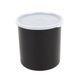 Cambro CP27110 2.7 Qt Black Plastic Round Crock with Lid