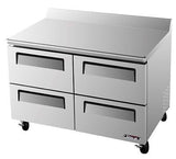 Turbo Air TWR-48SD-D4 Super Deluxe 48" Four Drawer Worktop Refrigerator - Champs Restaurant Supply | Wholesale Restaurant Equipment and Supplies