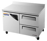 Turbo Air TWF-48SD-D2 Super Deluxe 48" 2 Drawer and 1 Door Worktop Freezer - Champs Restaurant Supply | Wholesale Restaurant Equipment and Supplies