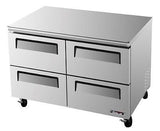 Turbo Air TUR-48SD-D4 Super Deluxe 48" 4 Drawers Undercounter Refrigerator - Champs Restaurant Supply | Wholesale Restaurant Equipment and Supplies