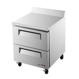 Turbo Air TWF-28SD-D2-N Super Deluxe 28" Double Drawer Worktop Freezer