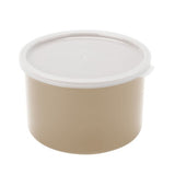 Cambro CP15133 1.5 Qt Beige Plastic Round Crock with Lid