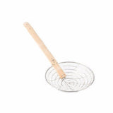 Thunder Group SLSKR010 10" Course Mesh Bamboo Handle Skimmer