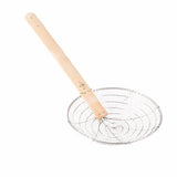 Thunder Group SLSKR014GV 14" Galvanized Bamboo Handled Skimmer