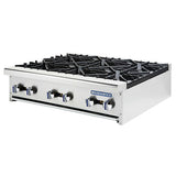 Turbo Air TAHP-36 Gas Hot Plate 36"W, 6 Burners