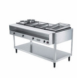 Vollrath 38004 ServeWell Electric 4-Well Stainless Steel Steam Table