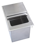 BK Resources BK-DIBL-2218 Drop-In Ice Bin, with lid, 22"W x 18"D x 14-3/8"H, 18/304 stainless steel base, 14/304 stainless steel top - Champs Restaurant Supply | Wholesale Restaurant Equipment and Supplies