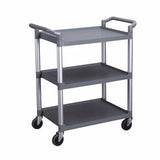 Thunder Group PLBC3316B 3-Tier 33" x 16'' Grey Bus Cart - Champs Restaurant Supply | Wholesale Restaurant Equipment and Supplies