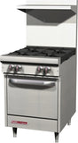 Southbend S24E S-Series 24" 4 Burners Stove with 1 Space Saver Oven - Champs Restaurant Supply | Wholesale Restaurant Equipment and Supplies