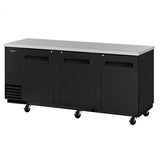 Turbo Air TBB-4SBD-N 90" 3 Door Solid Back Bar Cooler