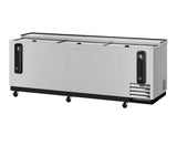 Turbo Air TBC-95SD-N 95" 3 Sliding Door Stainless Steel Underbar Bottle Cooler