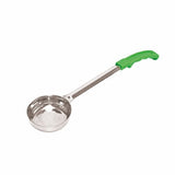 Thunder Group SLLD006 6 Oz Stainless Steel Solid Portion Controller with Green Handle