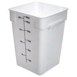 Thunder Group PLSFT022PP 22 QT White Polycarbonate Food Storage Container - Champs Restaurant Supply | Wholesale Restaurant Equipment and Supplies