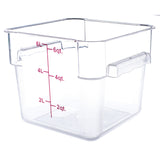 Thunder Group PLSFT006PC 6 QT Clear Polycarbonate  Food Storage Containers - Champs Restaurant Supply | Wholesale Restaurant Equipment and Supplies