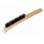 Thunder Group WDBS014 14" Wire Brush With Scraper - Champs Restaurant Supply | Wholesale Restaurant Equipment and Supplies