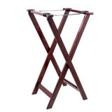 Thunder Group DOUBLE BAR WOOD TRAY STAND (MAHOGANY)