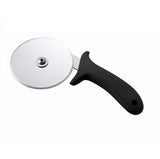 Winco PPC-4 4" Blade Poly Handle Pizza Cutter - Black
