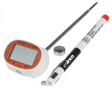 Winco TMT-DG2 1-1/8" LCD Swiveled Head Digital Pocket Thermometer with 4-3/4" Probe - Champs Restaurant Supply | Wholesale Restaurant Equipment and Supplies