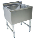 BK Resources BKIB-2412-18S 24" Insulated  Stainless Steel Ice Bin - 18" Deep