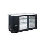 Dukers DBB60-S2 60" Refrigerated Back Bar Cooler with Sliding Door 