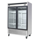 Atosa MCF8707 54'' Double Glass Door Refrigerator