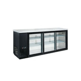 Dukers DBB72-S3 72" Refrigerated Back Bar Cooler with Sliding Door