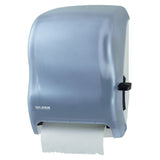 San Jamar T1100TBL Lever Roll Towel - w/Auto Transfer - Classic - Arctic Blue - Champs Restaurant Supply | Wholesale Restaurant Equipment and Supplies