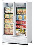 Turbo Air TGF-47SDH-N 51.13"W Two-Section Glass Door Super Deluxe Freezer