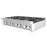 Radiance TAHP-48-8 48" Counter Top 8 Burner Gas Commercial Hotplate