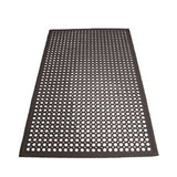 Winco RBM-35K Black 1/2" Thick 3' X 5' Anti-Fatigue Rubber Floor Mat