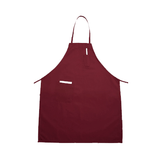 Winco BA-PBG Burgundy Full Length Bib Apron W/Pocket - Champs Restaurant Supply | Wholesale Restaurant Equipment and Supplies