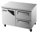 Turbo Air TUF-48SD-D2 Super Deluxe 48" 2 Drawer and 1 Door Undercounter Freezer - Champs Restaurant Supply | Wholesale Restaurant Equipment and Supplies