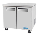 Turbo Air MUR-36 36" Double Door Undercounter Refrigerator - Champs Restaurant Supply | Wholesale Restaurant Equipment and Supplies
