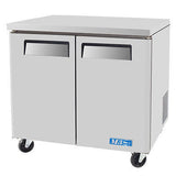 Turbo Air MUF-36 36" Double Door Undercounter Freezer - Champs Restaurant Supply | Wholesale Restaurant Equipment and Supplies