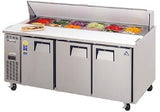 Everest EPR3 72" Standard Top Sandwich Prep Table (Side Mount) - Champs Restaurant Supply | Wholesale Restaurant Equipment and Supplies