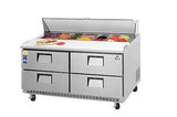 Everest EPBNR2-D4 48" Four Drawer Sandwich Prep Table - Champs Restaurant Supply | Wholesale Restaurant Equipment and Supplies
