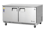 Everest ETBWF2 60" Double Door Undercounter Freezer - Champs Restaurant Supply | Wholesale Restaurant Equipment and Supplies