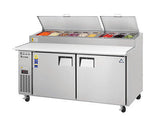 Everest EPPR2 71" Double Door Pizza Prep Table - Champs Restaurant Supply | Wholesale Restaurant Equipment and Supplies