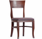 CWC-6790 Walnut Finished Slat Back Wooden Restaurant Chair - Champs Restaurant Supply | Wholesale Restaurant Equipment and Supplies