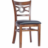 CWC-6246 Slotted Wood Back Side Chair with Dark Mahogany Finish - Champs Restaurant Supply | Wholesale Restaurant Equipment and Supplies