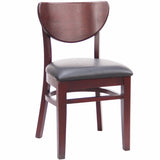 CWC-6852 Walnut Finished Slat Back Wooden Restaurant Chair - Champs Restaurant Supply | Wholesale Restaurant Equipment and Supplies