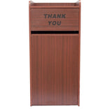 Trash Cabinet with Tray top - Mahogany