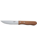 Winco KB-30W Heavy Duty Point-Dip Steak Knives with Wood Handle - Champs Restaurant Supply | Wholesale Restaurant Equipment and Supplies