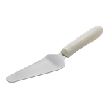 Winco TWP-51 5-1/2" Blade Pie Server with Whie Ergonomic Plastic Handle - Champs Restaurant Supply | Wholesale Restaurant Equipment and Supplies
