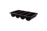 Thunder Group PLFCCB001B Black Four Compartment Cutlery Box - Champs Restaurant Supply | Wholesale Restaurant Equipment and Supplies