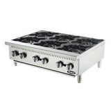 Atosa ACHP-6 Countertop 36" 6 Burner Gas Hot Plate