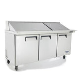 Atosa MSF8308 72" Three Door Mega Top Sandwich Prep Unit